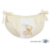 Spielzeugtasche - Bär mit Schleife weiß
