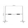 Breites Hindernis für Steckenpferd 160 cm x 120 cm - gelb