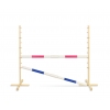 Sprunghindernis für Steckenpferd 160 cm mit zwei Stangen 50mm - pink