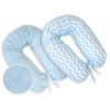 Still - und Entspannungskissen - Simple chevron blau