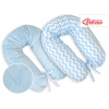 Still - und Entspannungskissen - Simple chevron blau