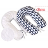 Still - und Entspannungskissen - Simple chevron dunkelblau