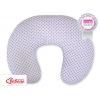 Stillkissen - Grau - Grau-Blumenmuster