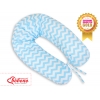 Stillkissen und Entspannungskissen - Simple Chevron blau