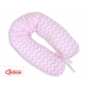 Stillkissen und Entspannungskissen - Simple Chevron Zickzack rosa