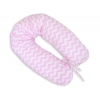 Stillkissen und Entspannungskissen - Simple Chevron Zickzack rosa