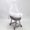 Stubenwagen Baby graues Weide Zweige