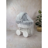 Stubenwagen Komplett Set grau