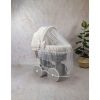 Stubenwagen mit Ausstattung beige