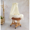 Stubenwagen mit Bezug Set - Creme Musselin