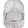 Stubenwagen mit Haube- Amelie Blumenmuster grau