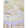 Stubenwagen mit Haube - Little Prince/Princess creme