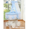 Stubenwagen Baby Blau Himmel