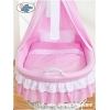 Rose Ausstattung Stubenwagen Weidenkorb Baby
