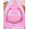 Pink Stubenwagen mit Himmel - Little Prince/Princess rosa für Mädchen