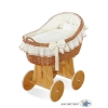 Stubenwagen mit Weidenhaube Carina - Creme