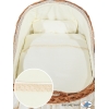 Stubenwagen mit Weidenhaube Carina - Creme