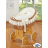 Stubenwagen mit Weidenhaube Carina - Creme