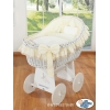 Stubenwagen mit Weidenhaube Carina - Creme