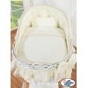Stubenwagen mit Weidenhaube Carina - Creme