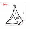 Teepee Kinderspiel-Zelt + Schmuckfedern GRATIS! - Altrosa