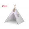 Teepee Kinderspiel-Zelt + Schmuckfedern GRATIS! - grau