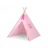 Teepee Kinderspiel-Zelt + Schmuckfedern GRATIS! - rosa