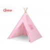Teepee Kinderspiel-Zelt + Schmuckfedern GRATIS! - rosa