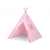 Teepee Kinderspiel-Zelt + Schmuckfedern GRATIS! - rosa