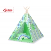 Teepee Kinder Spielzelt  - Chevron grün-blau