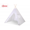 Teepee  Kinder Spielzelt + Schmuckfedern GRATIS! - Grau-Punktemuster