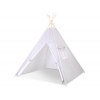 Teepee  Kinder Spielzelt + Schmuckfedern GRATIS! - Grau-Punktemuster