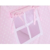 Teepee Zelt Kinder + Schmuckfedern GRATIS! - Rosa-Punktemuster