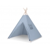 Teepee Kinder Spielzelt + Schmuckfedern GRATIS!- pastellblau