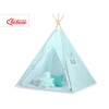 Tipi Kinder Spielzelt + Schmuckfedern GRATIS! - Chevron minze