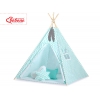 Tipi Kinder Spielzelt + Schmuckfedern GRATIS! - Chevron minze