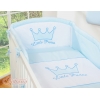 Universal Babybett Kopfschutz - Little Prince/Princess blau