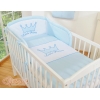 Universal Babybett Kopfschutz - Little Prince/Princess blau