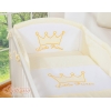 Universal Babybett Kopfschutz - Little Prince/Princess creme