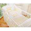 Universal Babybett Kopfschutz - Little Prince/Princess creme