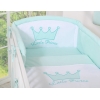 Universal Babybett Kopfschutz - Little Prince/Princess minze