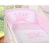 Universal Babybett Kopfschutz - Little Prince/Princess rosa