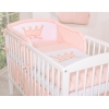Universal Babybett Kopfschutz - Little Prince/Princess puderrosa