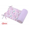 Universal Bettumrandung für Babybett -  Ballerinen lila