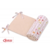 Universal Bettumrandung für Babybett - Bäume beige