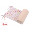 Universal Bettumrandung für Babybett - Bäume beige