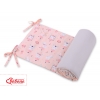Universal Bettumrandung für Babybett - Ballerinen rosa