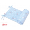 Universal Bettumrandung für Babybett - blaue Hasen