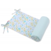 Universal Bettumrandung für Babybett - blaue Schmeterlinge