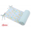 Universal Bettumrandung für Babybett - blaue Schmeterlinge
